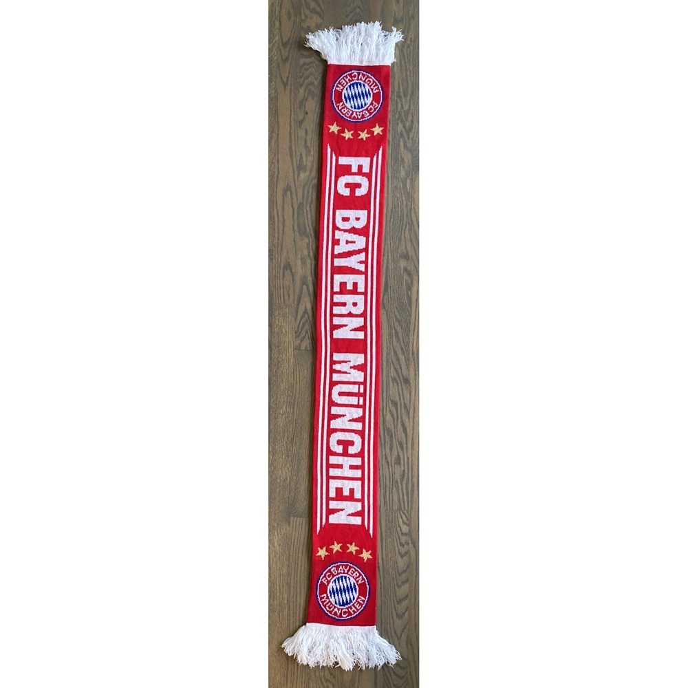 FC Bayern München Munich Scarf Germany Bundesliga Red White Soccer Football